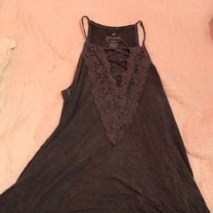 American Eagle Lace Up Tank Top